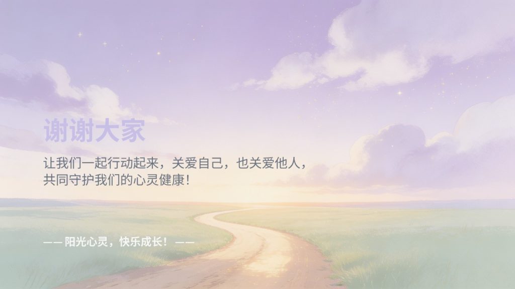 图片[10]-治愈系青少年心理健康教育 PPT 模板，主题班会必备【免费下载】