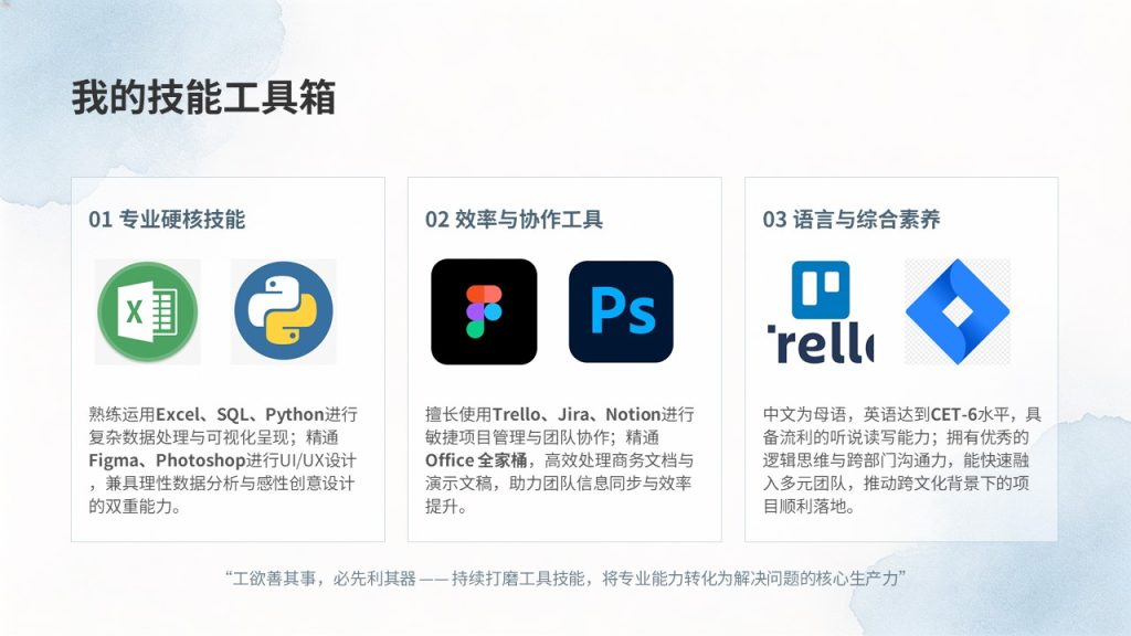 图片[10]-清新简约浅蓝新人入职自我介绍 PPT 年轻化大气入职宣讲模板