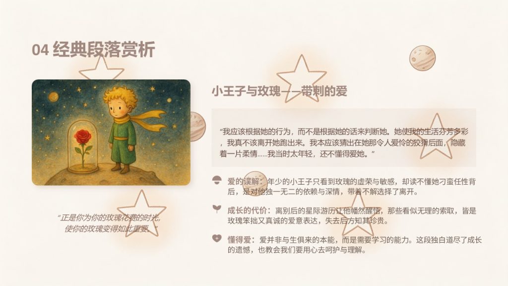图片[10]-《小王子》读书分享 PPT 模板 | 治愈清新风格，免费下载