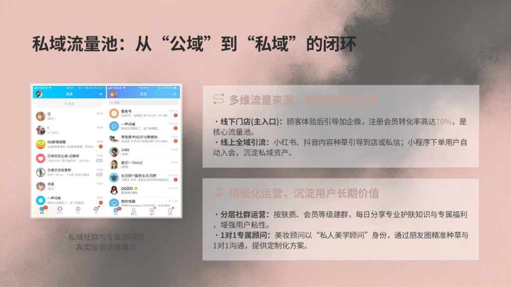图片[11]-ins 轻奢风美妆实体店运营汇报 PPT 模板 豆沙粉哑光黑配色【免费下载】