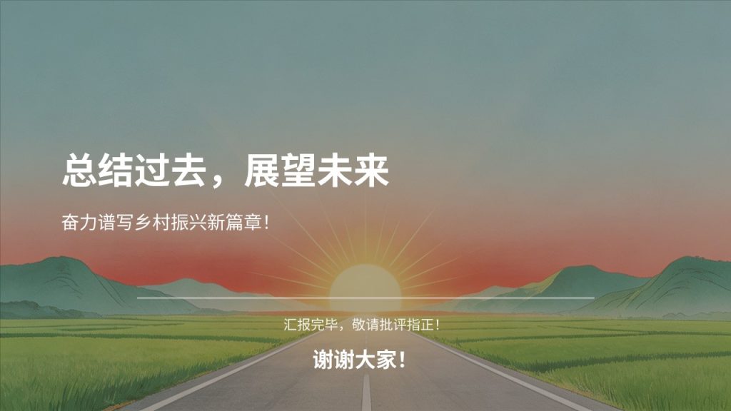 图片[11]-清新国风乡村振兴工作汇报 PPT 模板，政务汇报必备【免费下载】