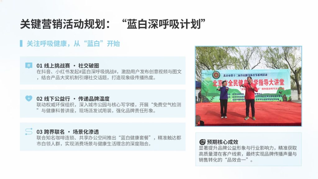 图片[12]-蓝白新品市场推广方案 PPT 便携式空气净化器营销策划模板