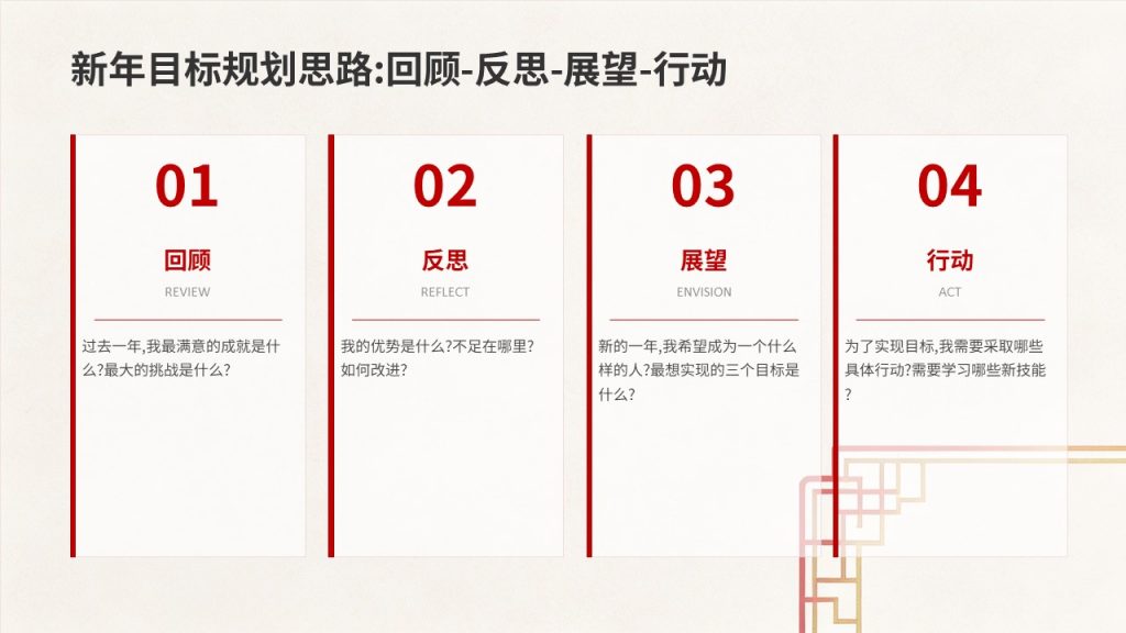 图片[12]-喜庆简约新年主题 PPT 模板 清新国风轻奢中国红暖金配色企业校园通用
