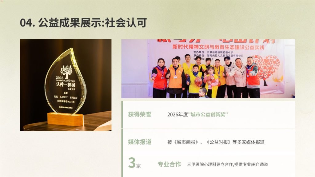 图片[12]-温暖治愈公益宣讲 PPT 心田计划清新暖绿米白志愿活动课件