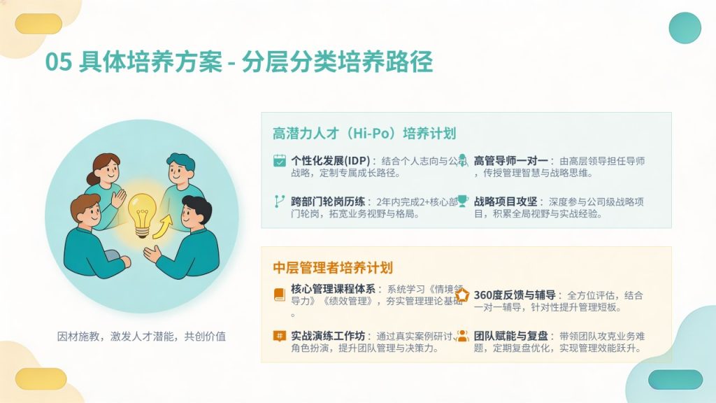 图片[12]-团队建设与人才梯队培养规划 PPT｜企业人才储备干部梯队建设方案模板