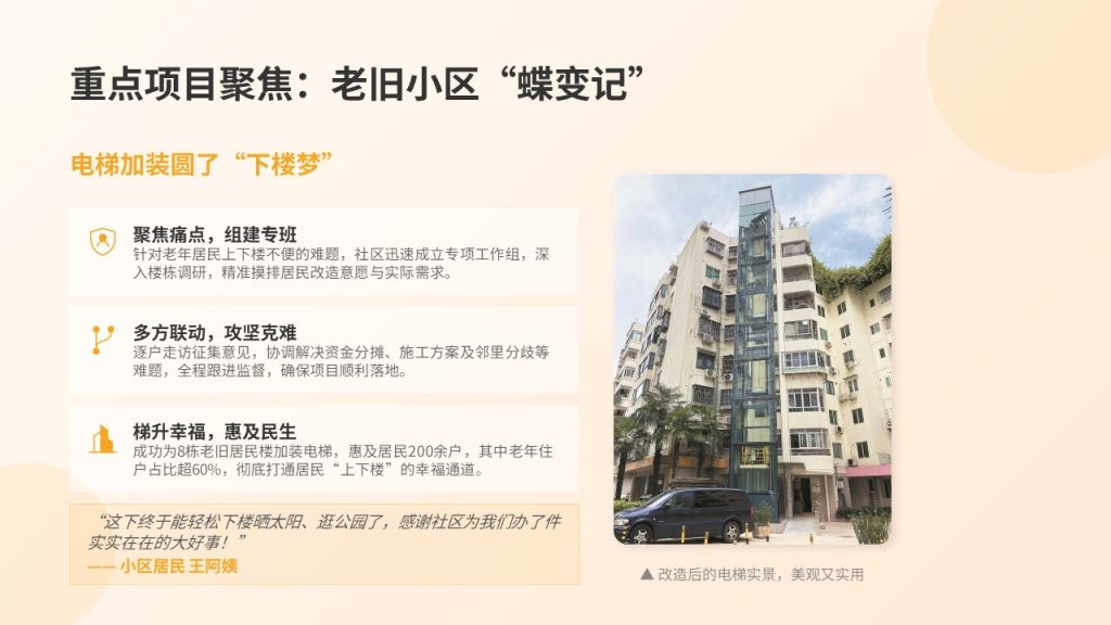 图片[12]-社区基层为民服务工作总结 PPT 模板 温暖亲民简约风免费下载