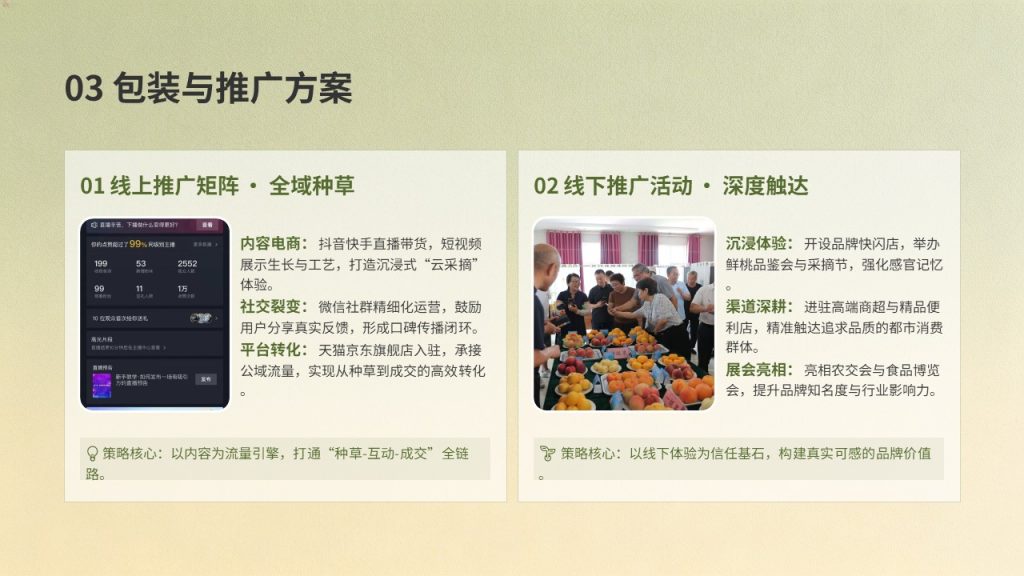 图片[12]-农产品品牌建设发展规划 PPT 田园橄榄绿土黄色商务版免费下载｜农业乡村振兴方案模板