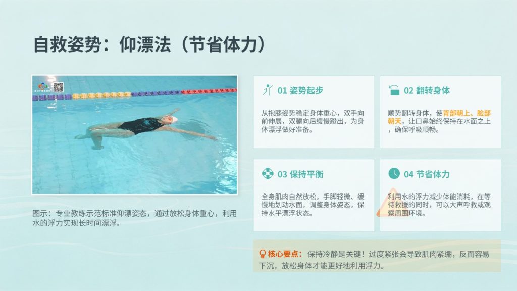 图片[12]-中小学校园防溺水安全教育 PPT 湖蓝橘黄警示风主题班会课件免费下载