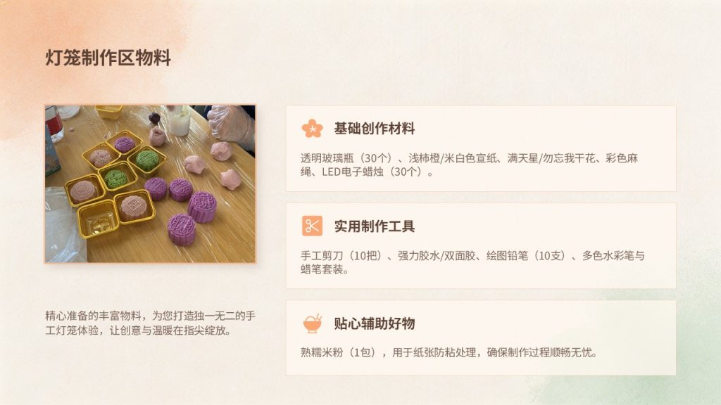 图片[12]-温暖治愈风中秋手作活动方案 PPT 社团社区中秋手工活动模板