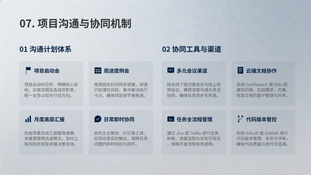 图片[12]-深蓝灰项目实施方案 PPT 模板免费下载 | 稳重专业商务风格