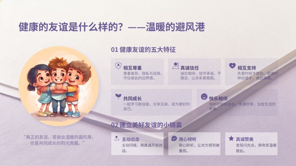 图片[13]-淡紫奶白治愈风青少年心理健康科普 PPT 完整版免费无水印下载