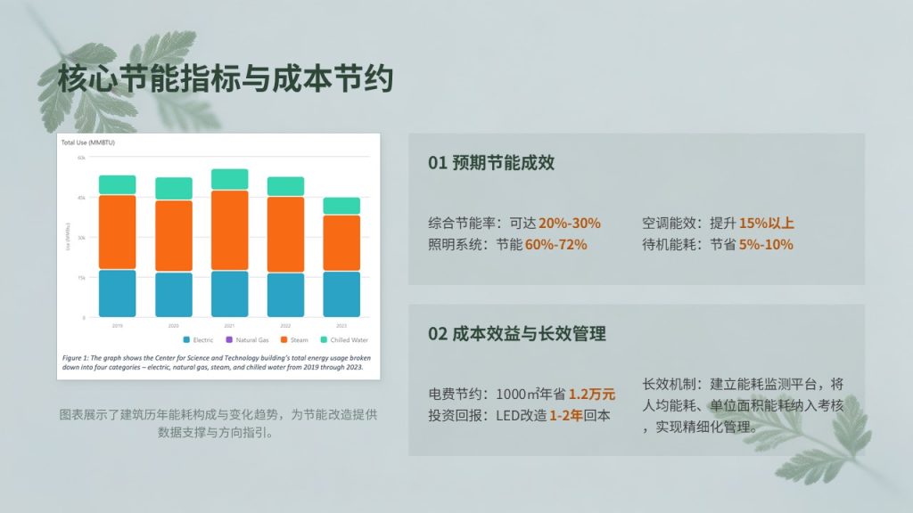 图片[14]-简约环保风办公室节能降耗专题汇报 PPT 模板 墨绿浅灰蓝工作汇报免费下载