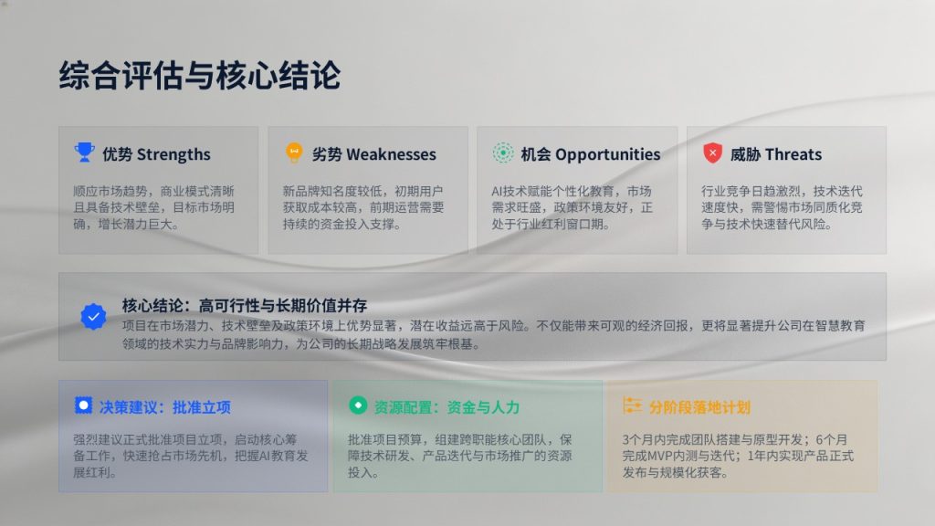 图片[17]-深蓝雅灰商务风项目立项可行性分析汇报 PPT 模板免费下载