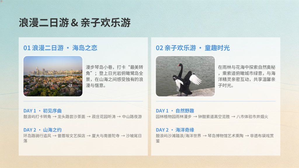 图片[17]-城市文旅推介 PPT 模板 湖蓝暖沙金清新大气 景点美食民俗游玩路线免费下载