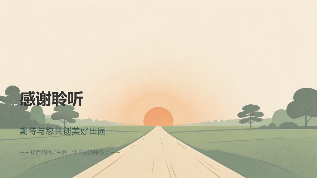 图片[18]-森绿卡其国风乡村旅游项目推广策划 PPT 模板 简约山水矢量乡村文旅方案免费下载