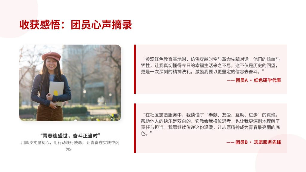 图片[5]-红色简约青春正能量团日活动总结 PPT 校园思政主题班会模板