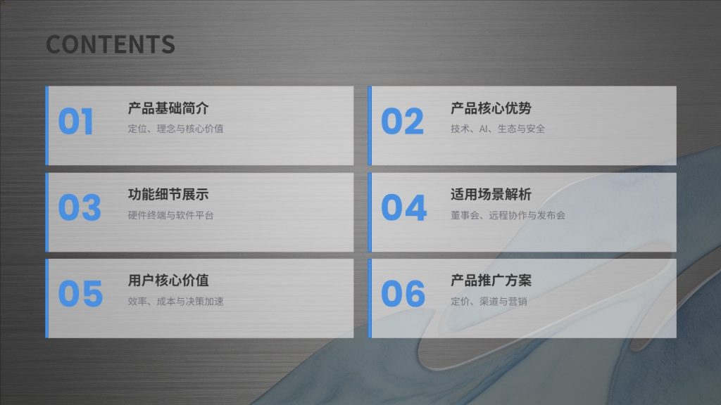 图片[22]-高级灰 + 品牌蓝轻奢产品介绍 PPT 模板 企业新品宣讲招商专用