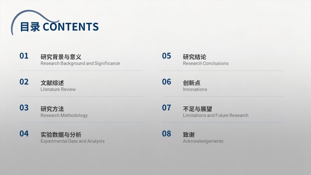 图片[2]-高级简约深蓝学术风毕业论文答辩 PPT 免费完整版