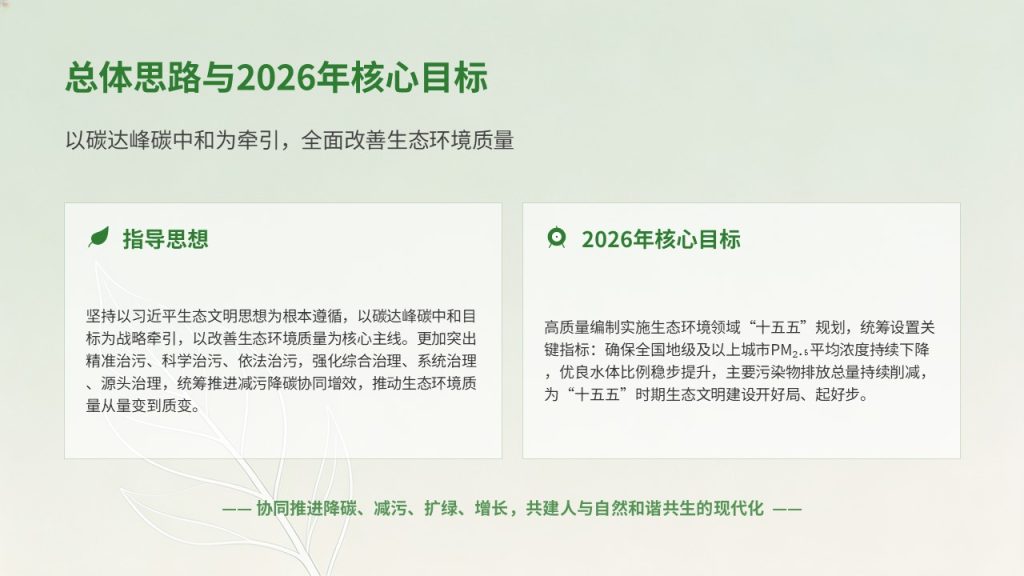 图片[20]-生态环境保护工作汇报 PPT 模板 简约绿色风环保工作总结课件免费下载