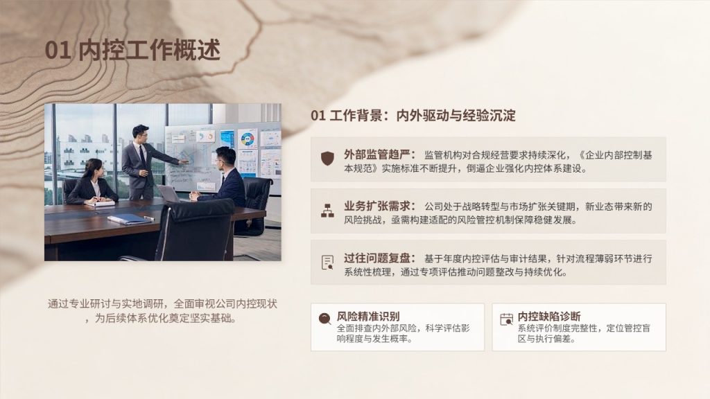 图片[3]-企业内部控制风险评估报告 PPT 稳重商务内审汇报模板
