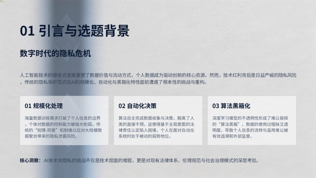 图片[3]-法学本科毕业论文答辩 PPT 模板 藏青冷浅灰严谨正式风完整成套免费下载