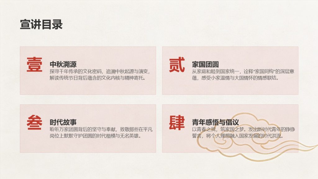 图片[3]-红色国风中秋家国情怀主题宣讲 PPT 团日活动中秋传统文化宣讲课件