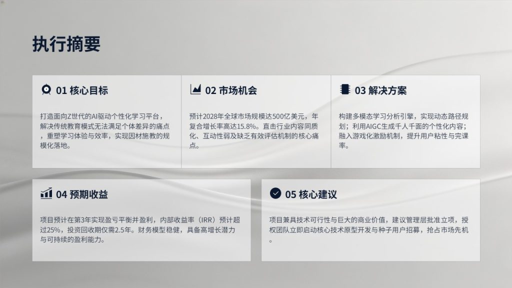 图片[4]-深蓝雅灰商务风项目立项可行性分析汇报 PPT 模板免费下载