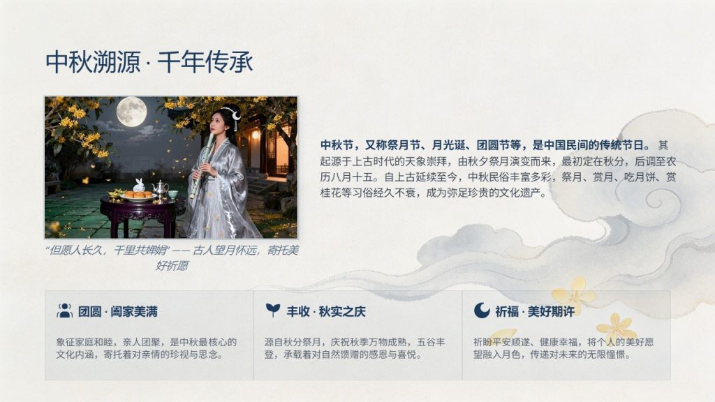 图片[4]-花好月圆情满中秋新中式 PPT 事业单位中秋主题 12 页免费下载