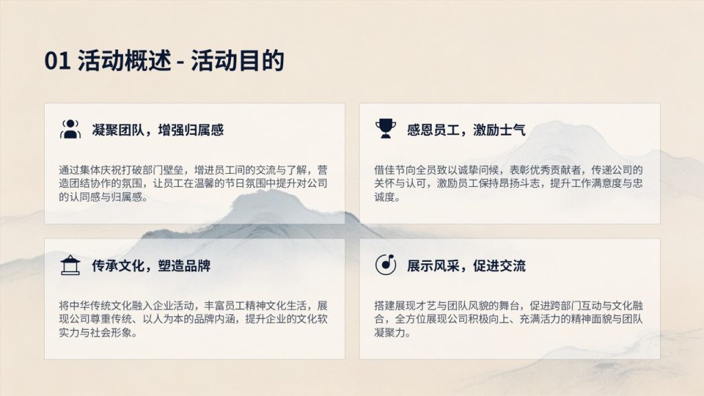 图片[4]-企业中秋晚会活动策划 PPT｜藏青香槟金商务节庆风方案模板免费下载