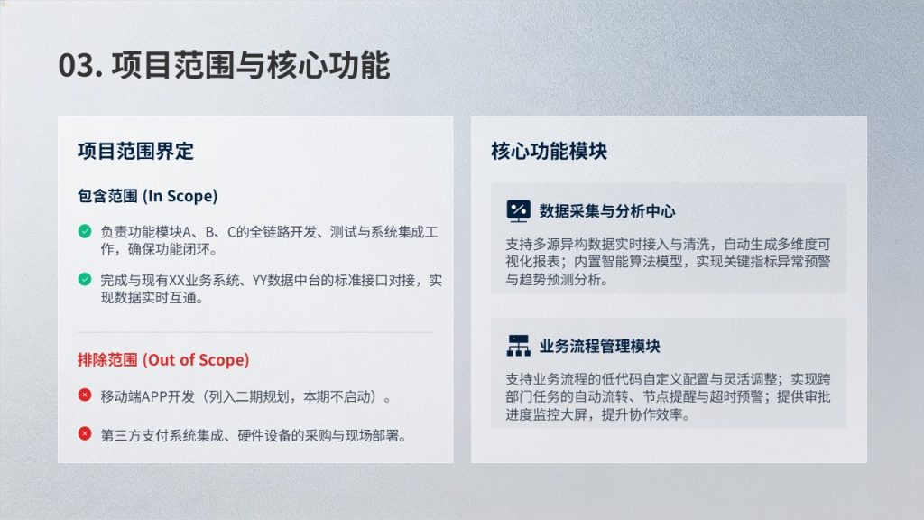 图片[5]-深蓝灰项目实施方案 PPT 模板免费下载 | 稳重专业商务风格
