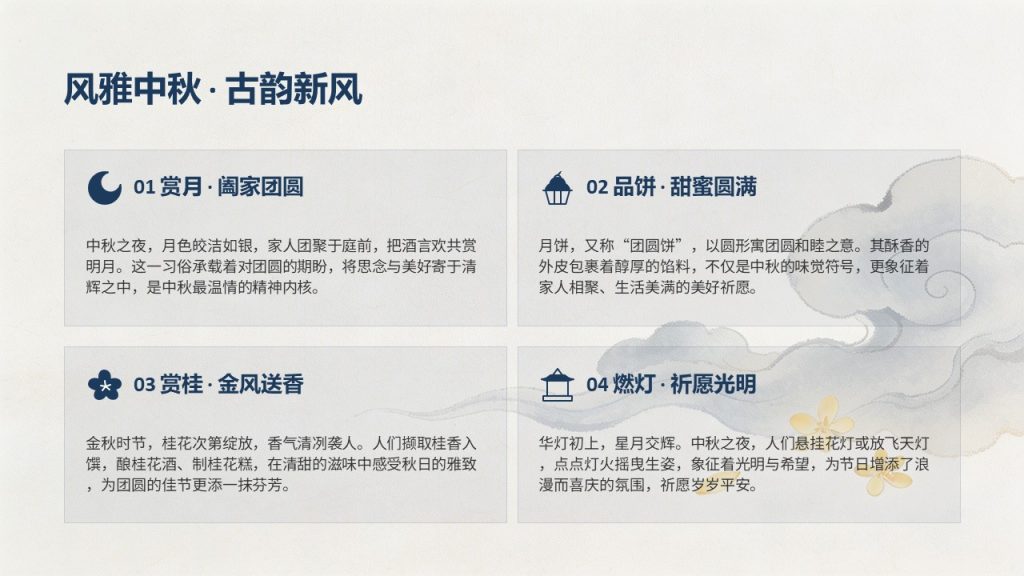 图片[5]-花好月圆情满中秋新中式 PPT 事业单位中秋主题 12 页免费下载
