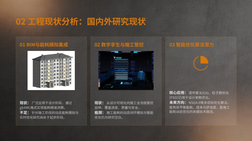 图片[5]-深岩灰浅橙棕土木建筑工程开题答辩 PPT 理工硬朗风成套开题模板