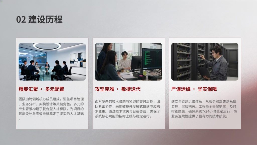 图片[7]-项目竣工验收成果汇报 PPT 模板 酒红浅灰商务竣工答辩幻灯片免费下载