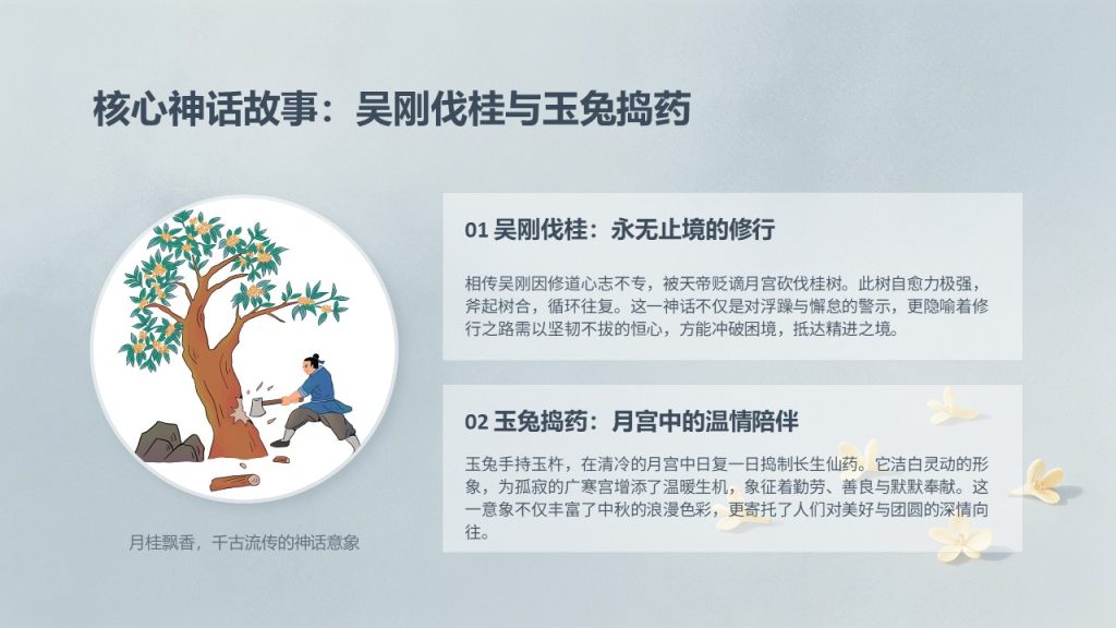 图片[7]-简约文艺中秋节读书分享 PPT 淡雅治愈班级读书会全套模板