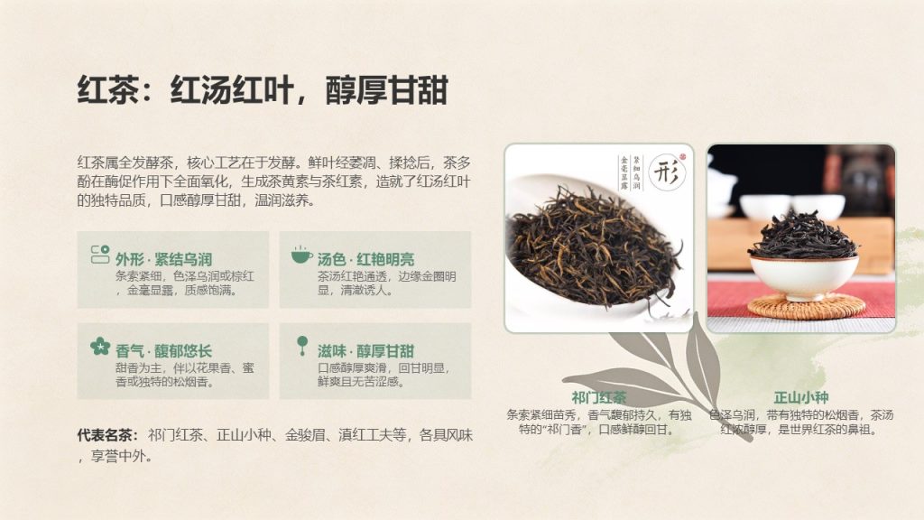 图片[7]-国风淡雅茶文化科普 PPT 模板｜茶绿米杏配色 茶叶分类饮茶礼仪茶具茶俗完整课件免费下载