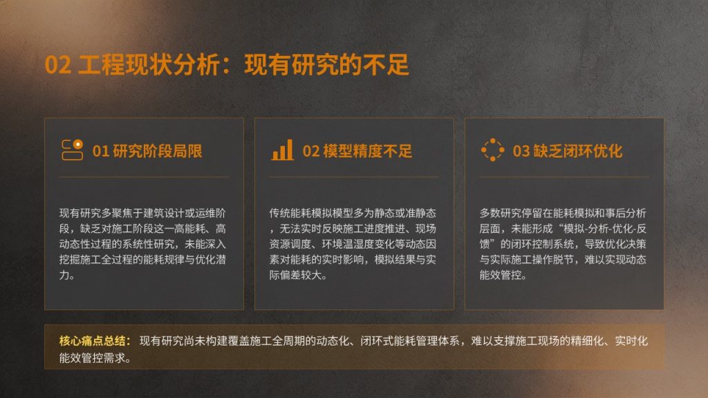 图片[7]-深岩灰浅橙棕土木建筑工程开题答辩 PPT 理工硬朗风成套开题模板