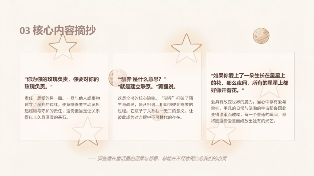 图片[8]-《小王子》读书分享 PPT 模板 | 治愈清新风格，免费下载