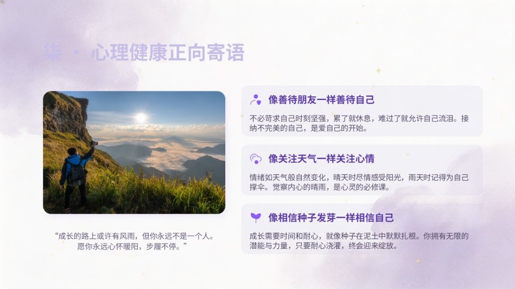 图片[9]-治愈系青少年心理健康教育 PPT 模板，主题班会必备【免费下载】