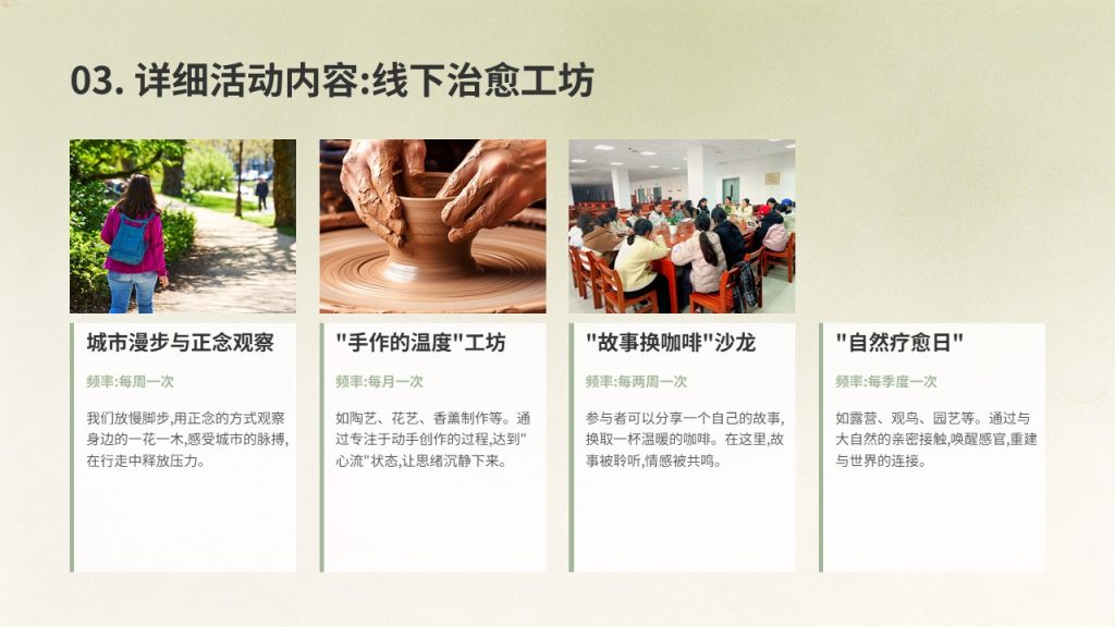 图片[9]-温暖治愈公益宣讲 PPT 心田计划清新暖绿米白志愿活动课件