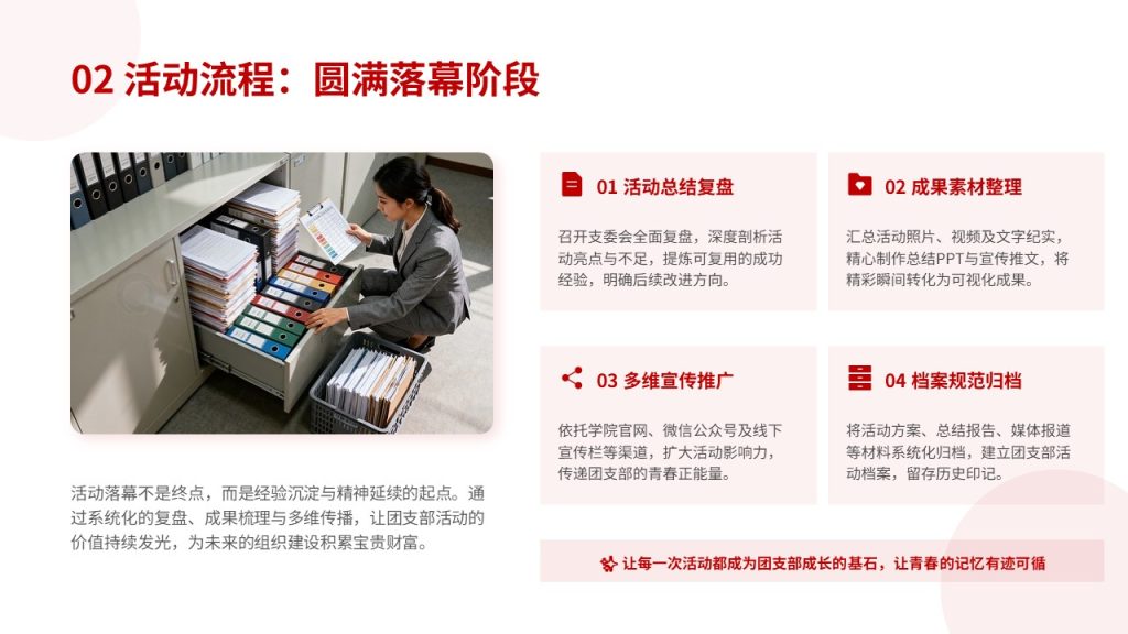 图片[15]-红色简约青春正能量团日活动总结 PPT 校园思政主题班会模板