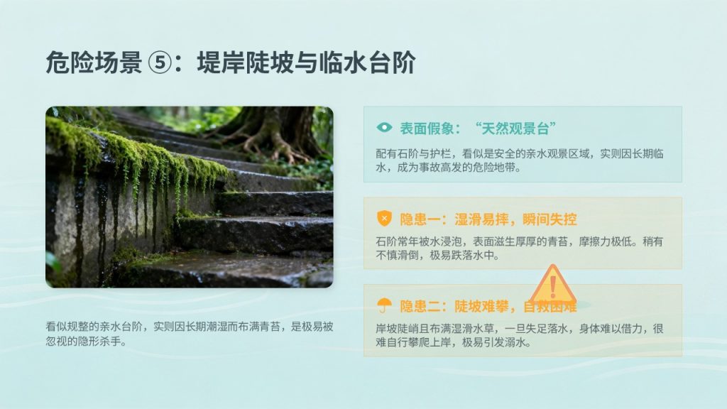图片[9]-中小学校园防溺水安全教育 PPT 湖蓝橘黄警示风主题班会课件免费下载
