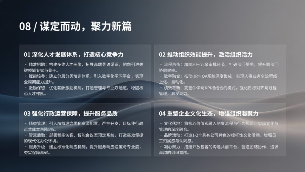 图片[9]-行政人事年度工作总结 PPT 模板 高端极简商务政企风格【免费下载】